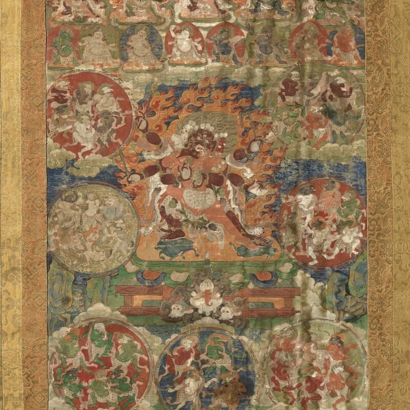 Tangka with gods of the Bardo anonymous, 1600 - 1699
