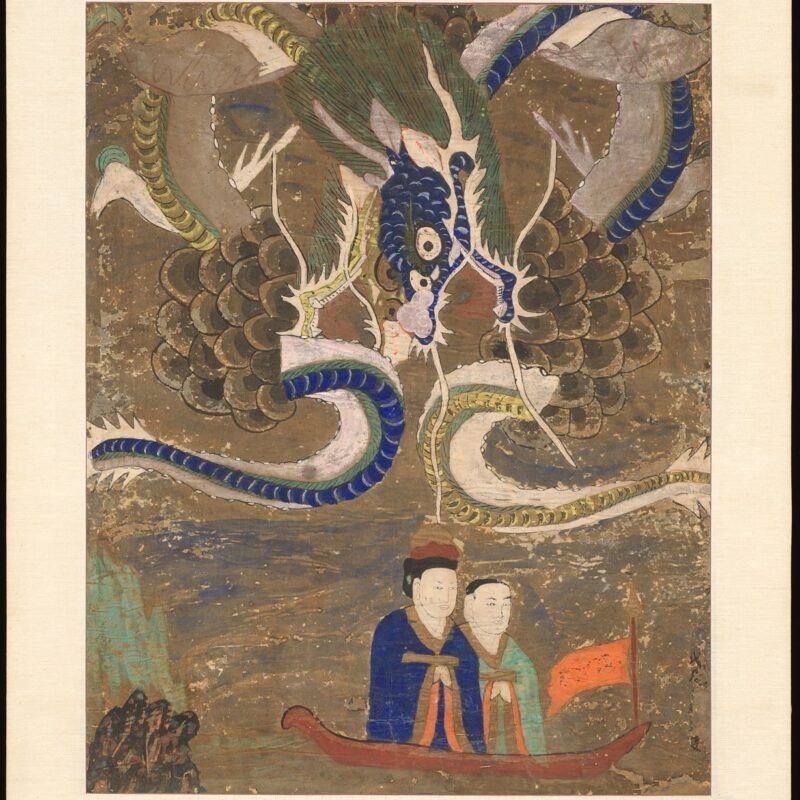 Figures with dragons Unidentified artist late 19th–early 20th century