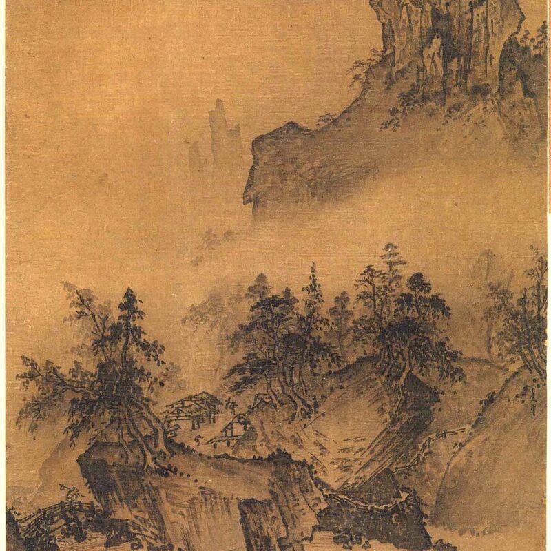 Mountain Market, Clearing Mist Xia Gui Chinese early 13th century
