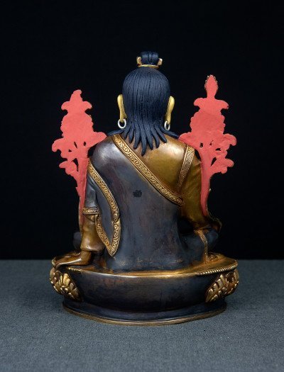 Lonchenpa and Jigme Lingpa- 9 inch 24k Part-gold Two-toned antique (1.2) - Image 2