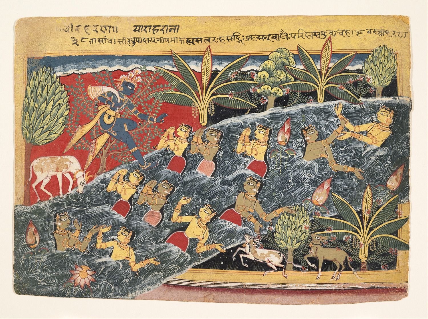 The Gopis Plead with Krishna to Return Their Clothingca. 1560–65
