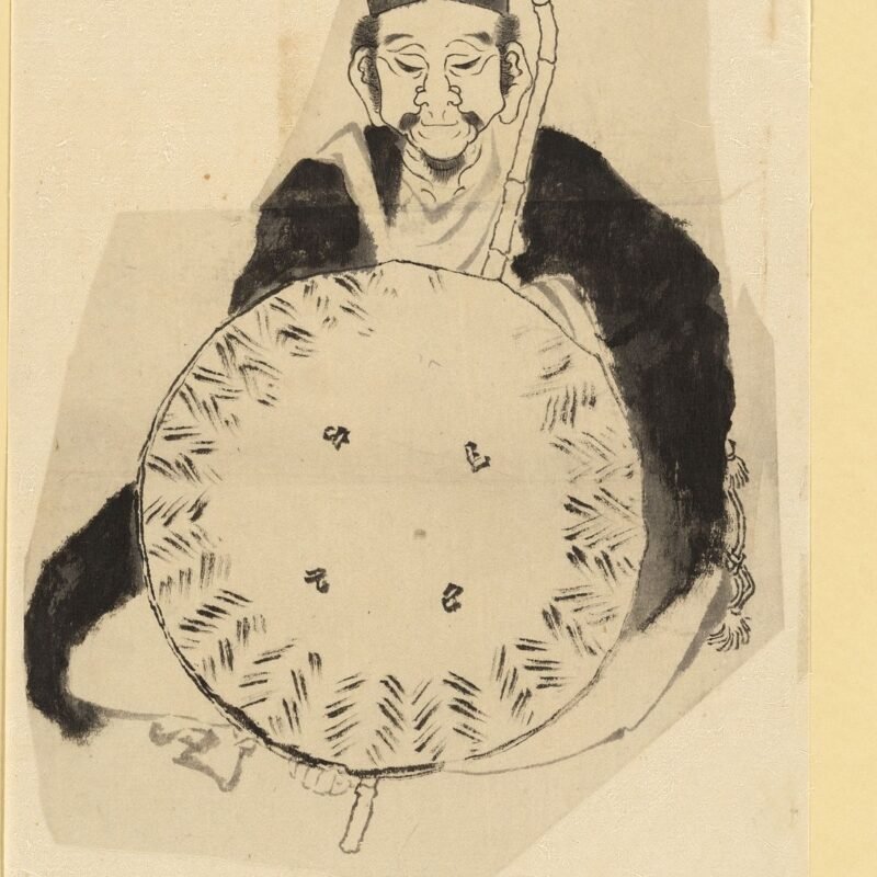 Portrait of the Poet Matsuo Bashō () Attributed to Katsushika Hokusai 18th–19th century