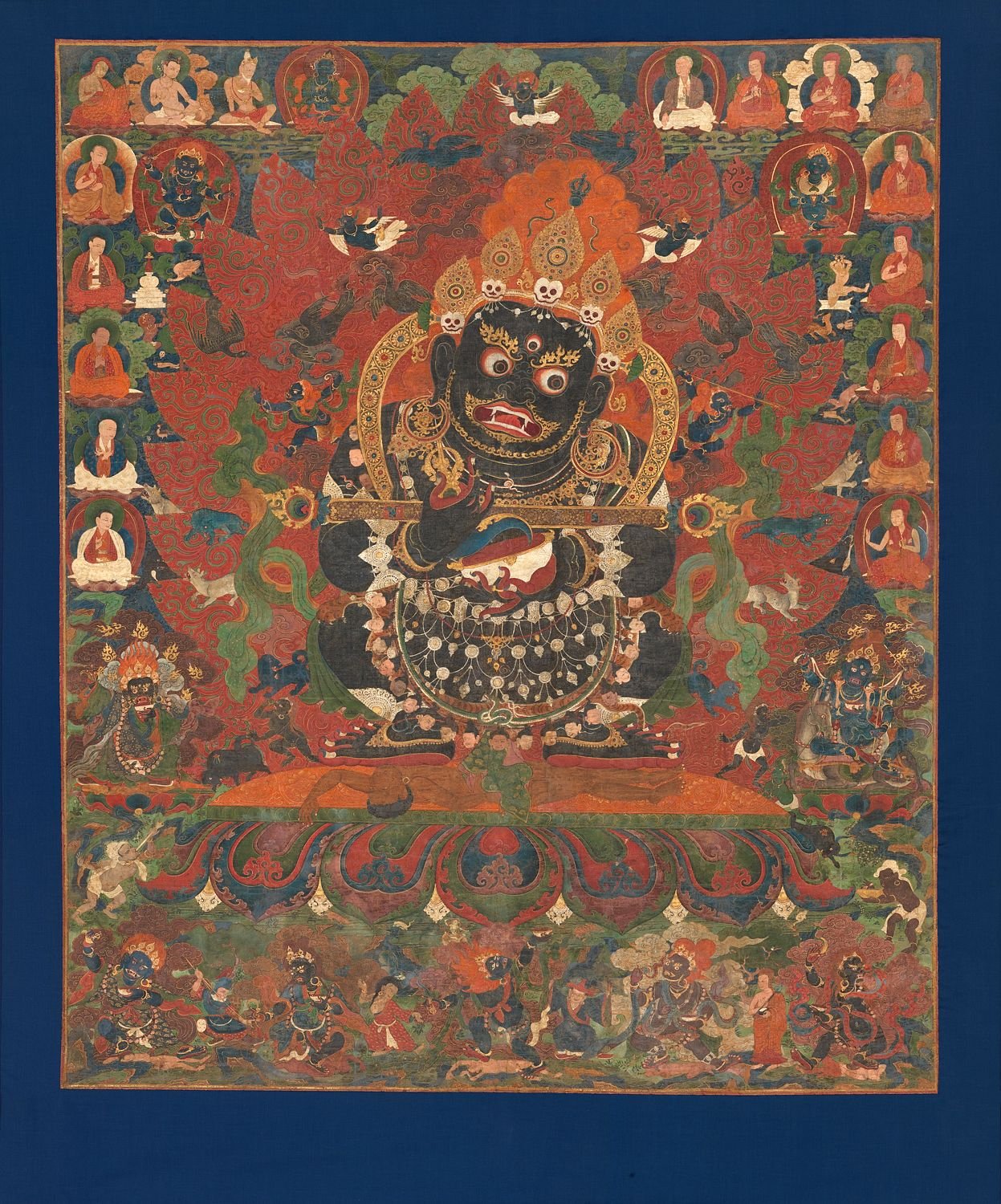 Weekly) Multiple artistsmakers February 6, 1864 Mahakala, Protector of the Tent, Distemper on cloth, Central Tibet Mahakala, Protector of the Tent