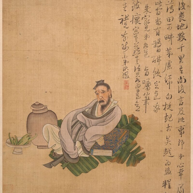 Figures, flowers, and landscapes leaves by Chen Hongshou 1627