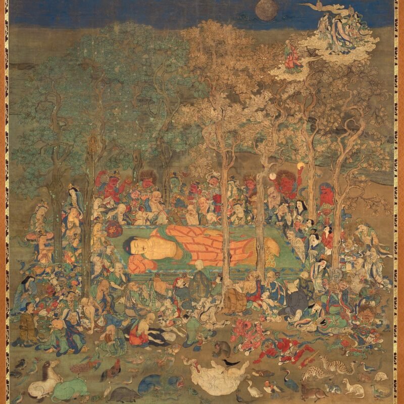 Death of the Historical Buddha (Nehan-zu) Japan 14th century