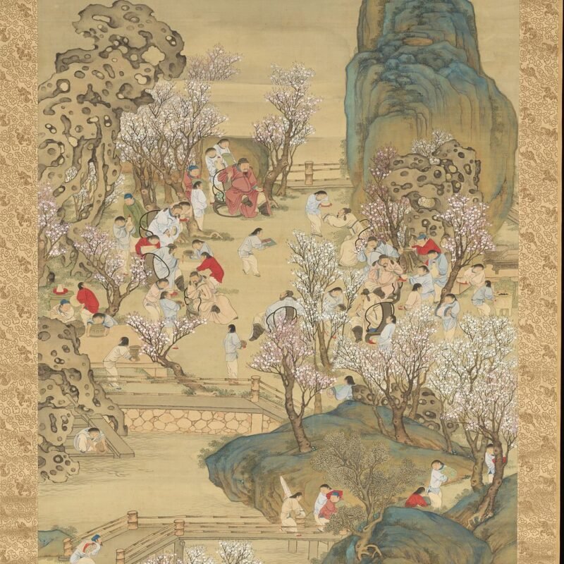 Fragrant Garden under a Hazy Moon Nakabayashi Chikutō Japanese 1843