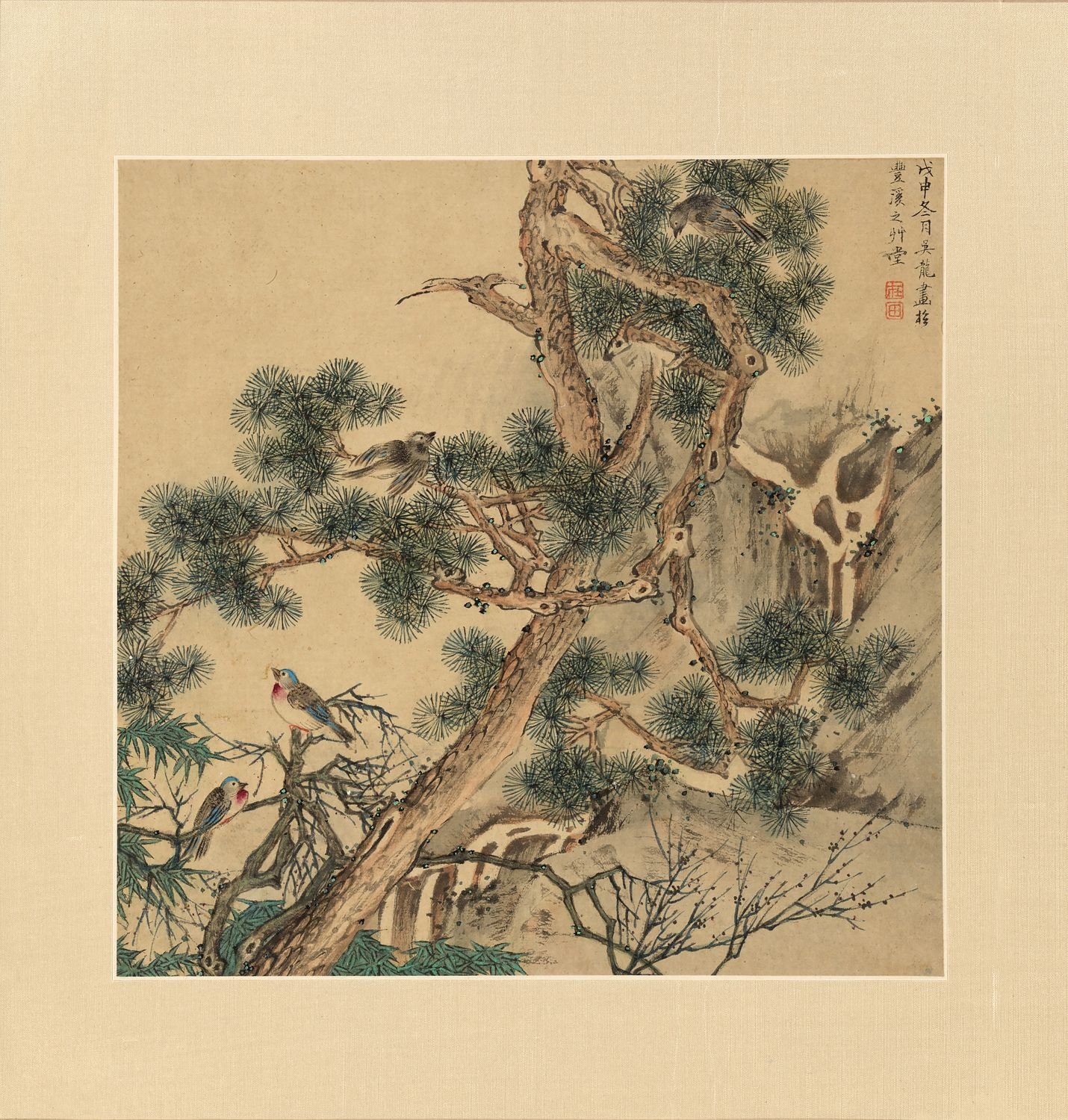 Paintings after old masters Wu Long 1728