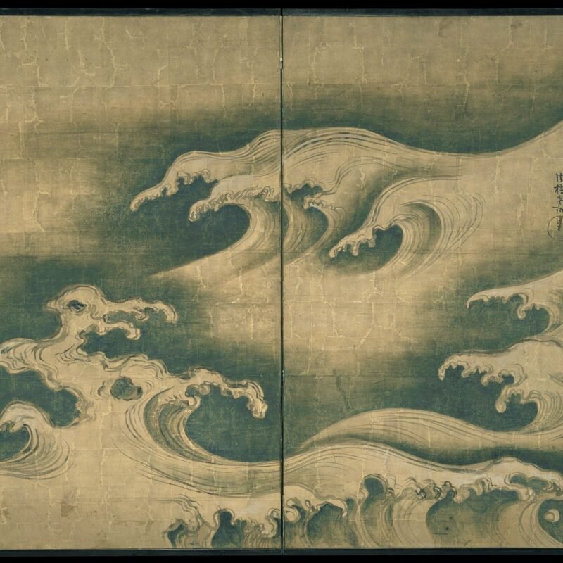 Rough Waves Ogata Kōrin ca. 1704–9