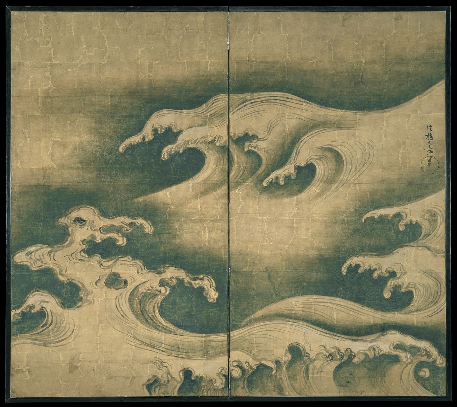 Rough Waves Ogata Kōrin ca. 1704–9