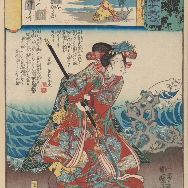 Princess Orihime Pictures of the Floating World, by Toyohara Kunichika