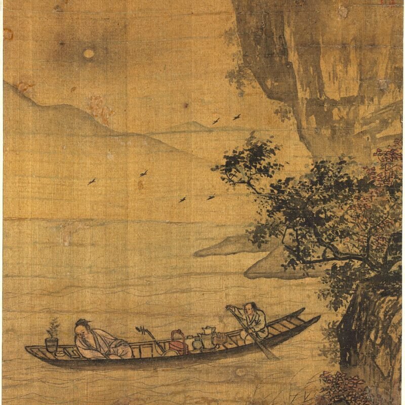 Boating in Moonlight 월하주행도 [月下舟行圖] 1600s Korea, Joseon dynasty (1392–1910)