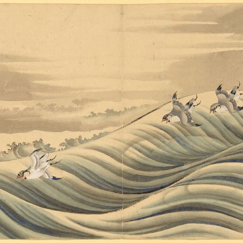 Chidori Birds School of Katsushika Hokusai Japanese 18th–19th century
