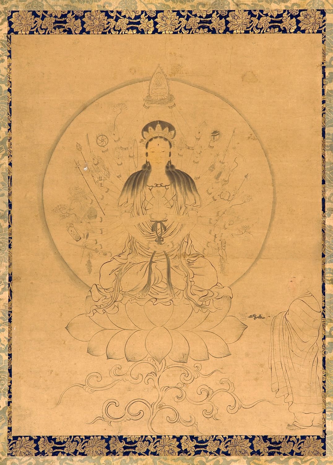 Thousand-armed thousand-eyed bodhisattva Avalokiteshvara (Guanyin)