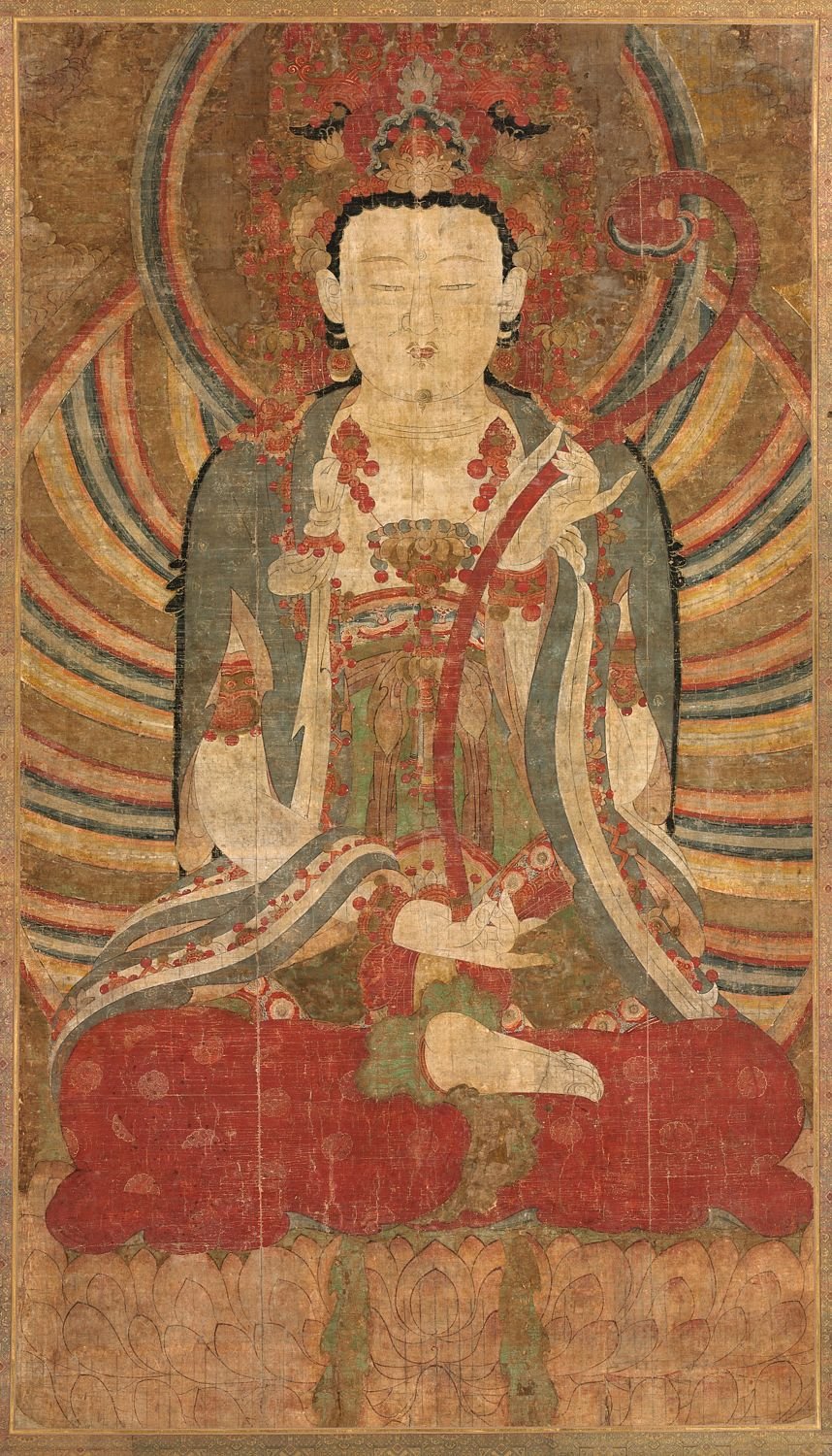 Seated Manjusri 1700s Korea, Joseon dynasty (1392–1910)