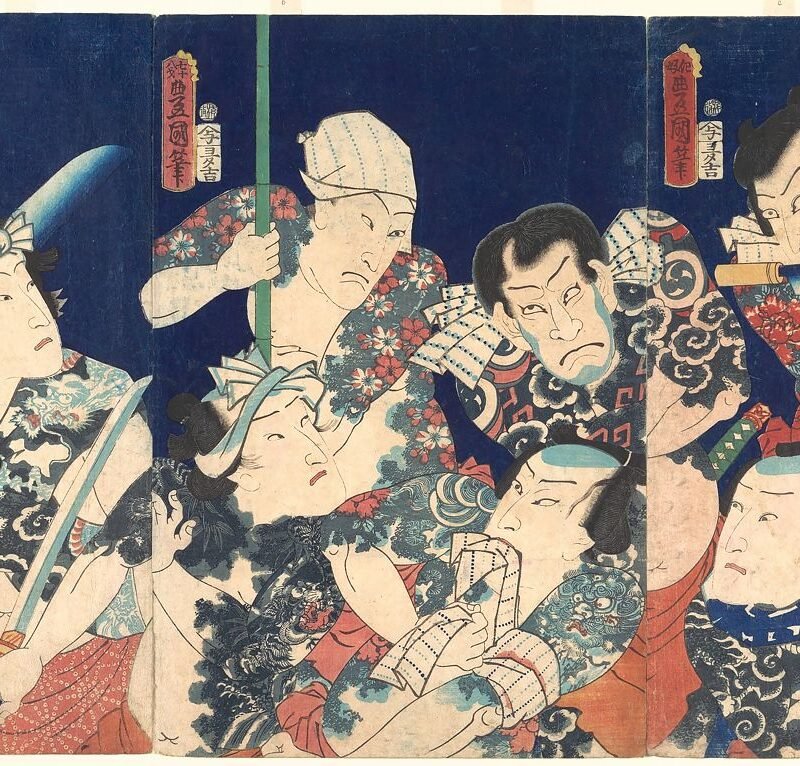 Utagawas Lifetime Masterpiece from the Japanese version of the Shuihu Zhuan Utagawa Kunisada Japanese 1863 5th month