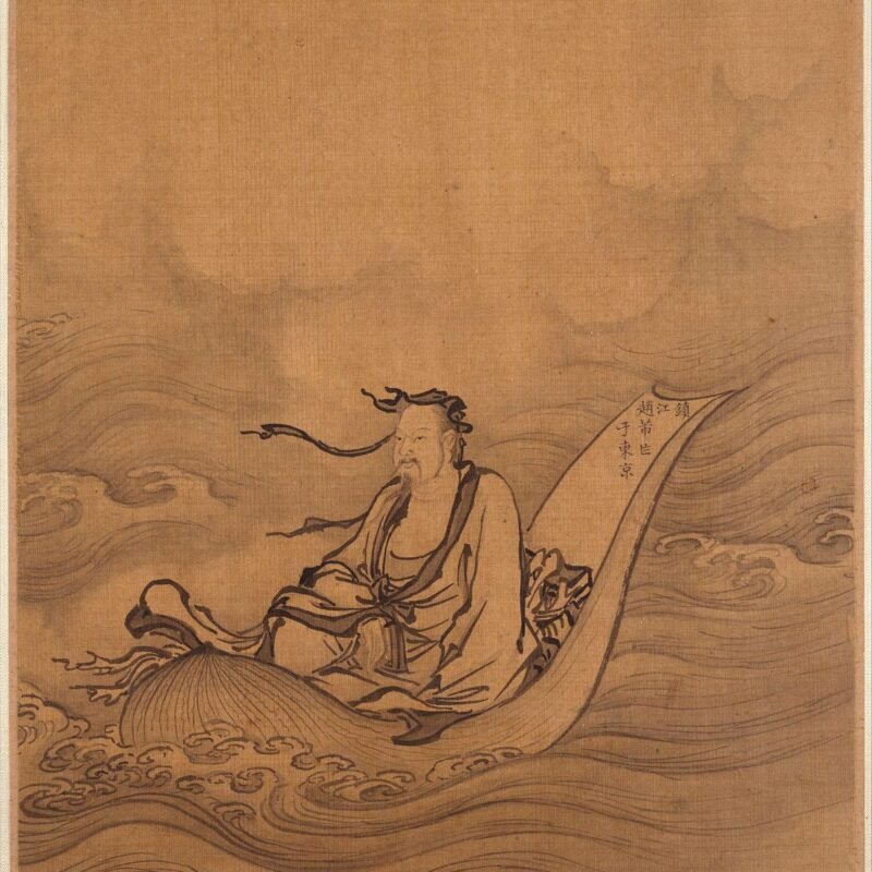 Sage Floating on Lotus Leaf Unidentified artist
