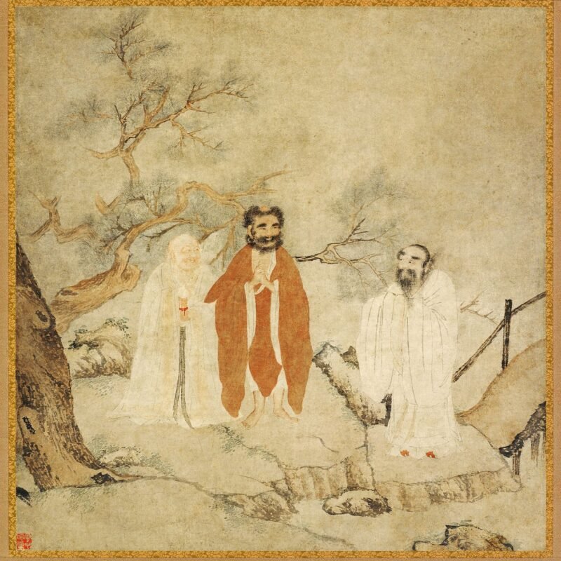 Sakyamuni, Lao Tzu, and Confucius Ming dynasty