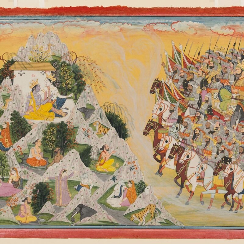 Jarasandha’s army advances toward Krishna and Balarama, Krishna, Balibhadra