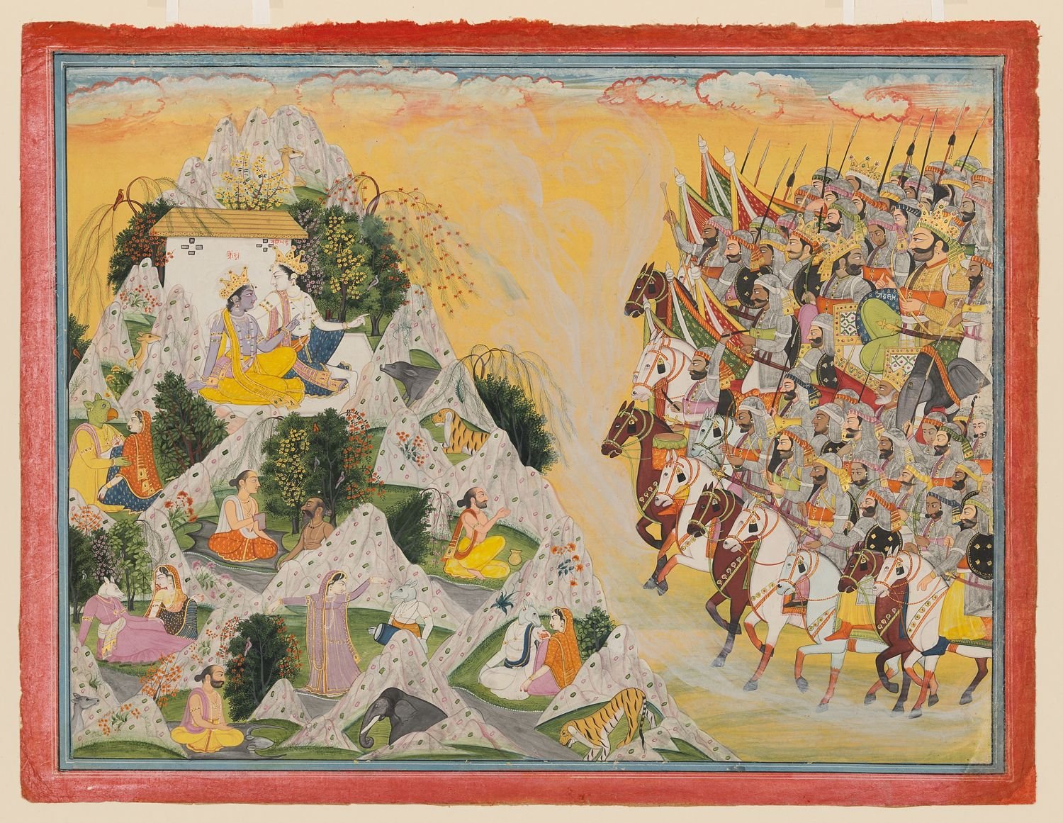 Jarasandha’s army advances toward Krishna and Balarama, Krishna, Balibhadra