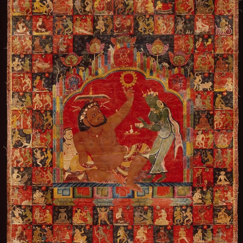 A Masterwork Depicting Tantric Masters of the Sakya Tradition Virupa Sakya Monastery, Tsang region, central Tibet; ca. 1216–1244