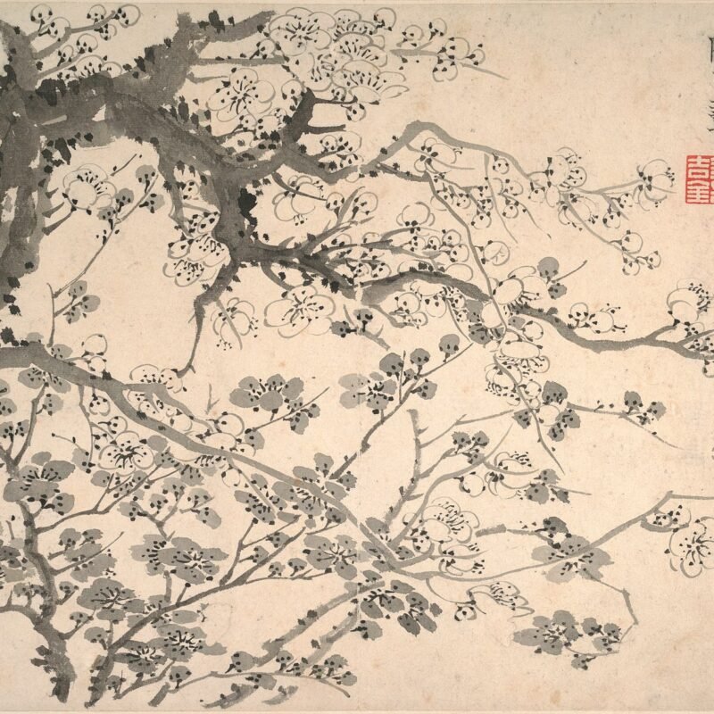 Plum blossoms Jin Nong dated 1757