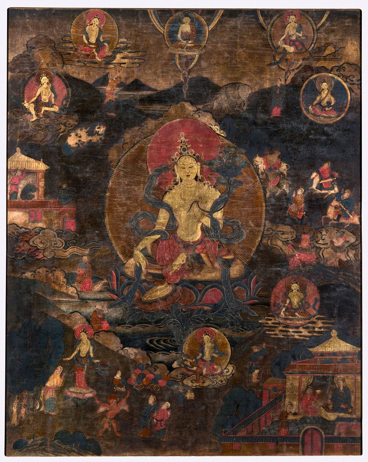 Tara as Protectress from the Eight Fears Eastern Tibet, 19th century