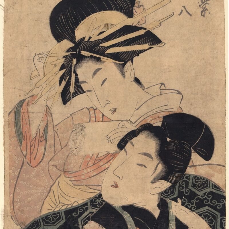 Komurasaki and Gonpachi Creator(s)- Utamaro II, Japan