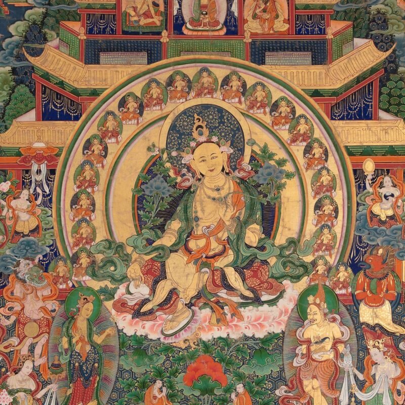 Tara in her Pure Realm Tibet, 19th century