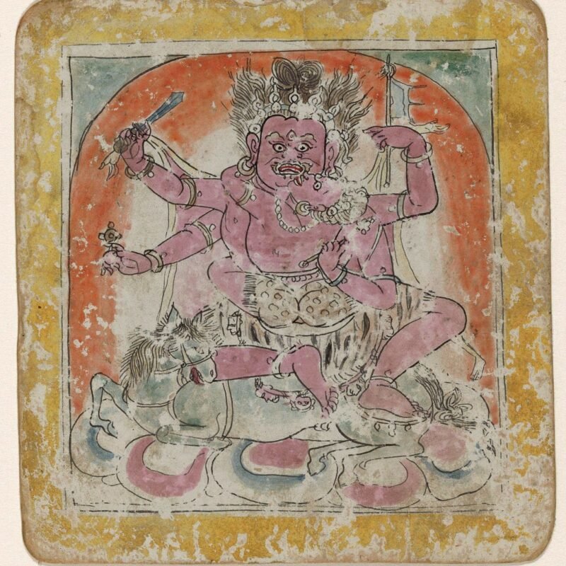 Buddhist saint anonymous, 1900 - 1970 indian minature