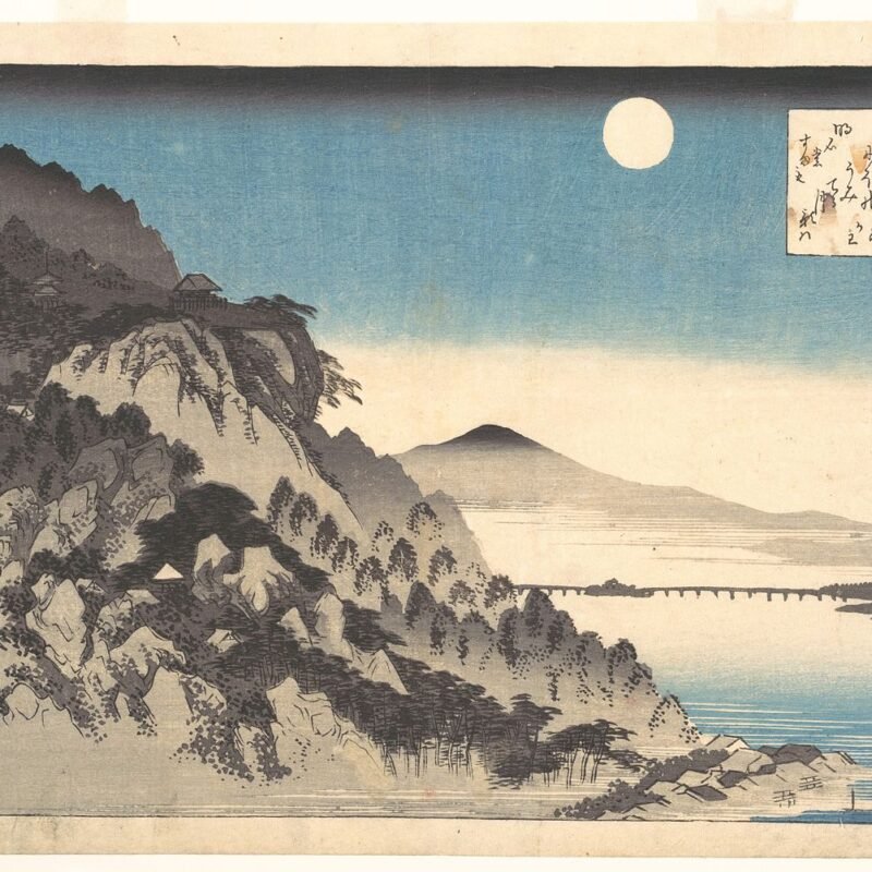 Autumn Full Moon at Ishiyama Temple (Ishiyama shūgetsu), from the series Eight Views of Ōmi Province (Ōmi hakkei) Utagawa Hiroshige 1834–35
