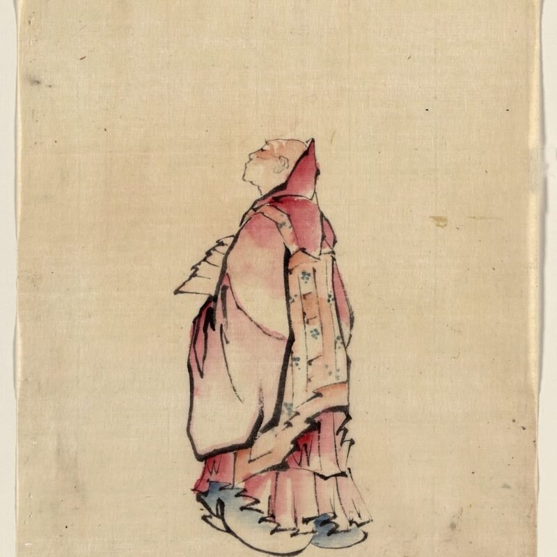 Monk, Katsushika, Hokusai, 1760-1849.