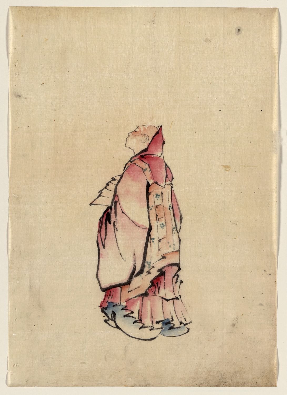 Monk, Katsushika, Hokusai, 1760-1849.