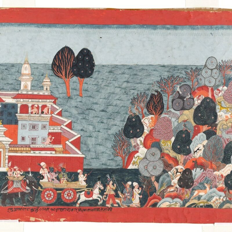 Folio from a Bhagavata Purana series Nepal ca. 1775–18002